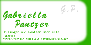 gabriella pantzer business card